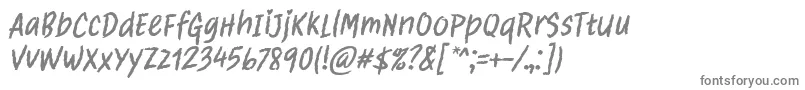 フォントClawster Font by 7NTypes – 白い背景に灰色の文字