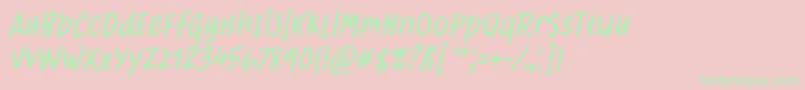 Clawster Font by 7NTypes Font – Green Fonts on Pink Background