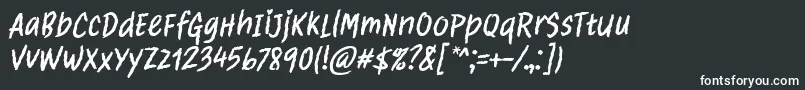 フォントClawster Font by 7NTypes – 黒い背景に白い文字