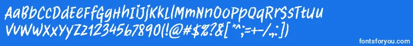 Clawster Font by 7NTypes Font – White Fonts on Blue Background