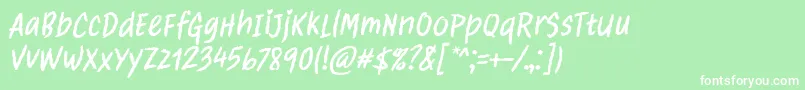 Clawster Font by 7NTypes Font – White Fonts on Green Background