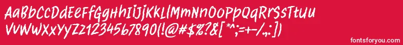 Clawster Font by 7NTypes Font – White Fonts on Red Background