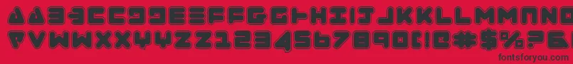 ZealotCollege Font – Black Fonts on Red Background
