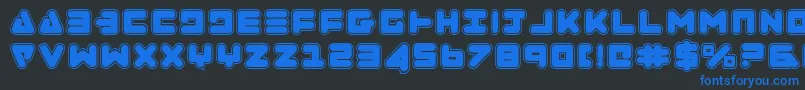 Подробнее о шрифте ZealotCollege Шрифт ZealotCollege – синие шрифты на чёрном фоне