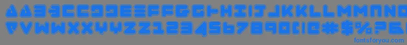 ZealotCollege Font – Blue Fonts on Gray Background