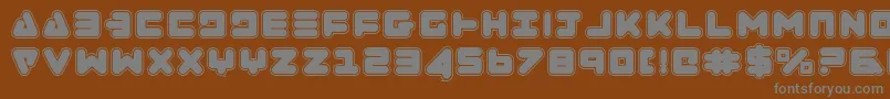 Шрифт ZealotCollege – серые шрифты на коричневом фоне