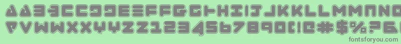 ZealotCollege Font – Gray Fonts on Green Background