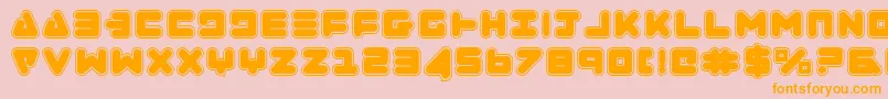 ZealotCollege Font – Orange Fonts on Pink Background