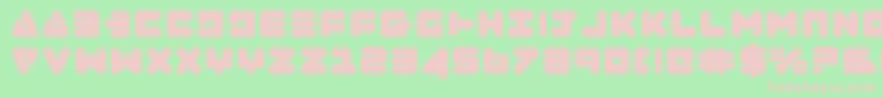 フォントZealotCollege – 緑の背景にピンクのフォント