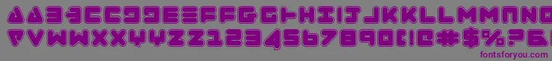 Шрифт ZealotCollege – фиолетовые шрифты на сером фоне