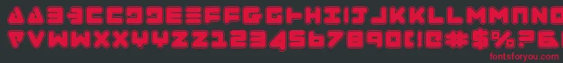 Шрифт ZealotCollege – красные шрифты на чёрном фоне