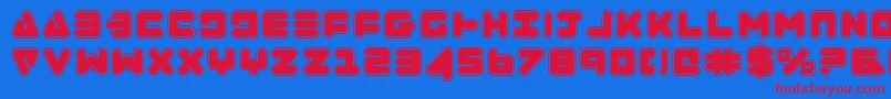 ZealotCollege Font – Red Fonts on Blue Background