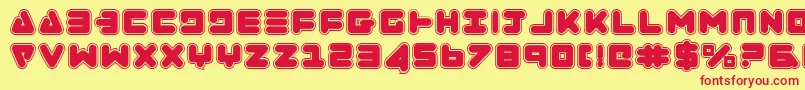 ZealotCollege Font – Red Fonts on Yellow Background