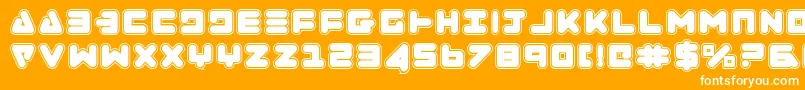 ZealotCollege Font – White Fonts on Orange Background