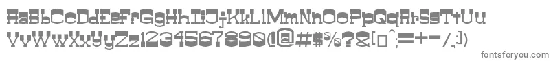 フォントClayFeet V0 0 1 – 白い背景に灰色の文字