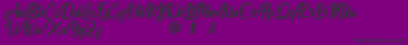 Claymale Peronal Use Only Font – Black Fonts on Purple Background