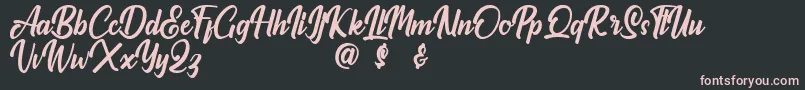Claymale Peronal Use Only Font – Pink Fonts on Black Background