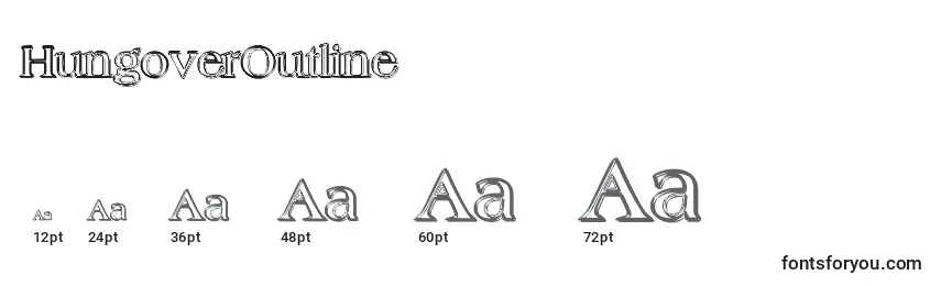 HungoverOutline Font Sizes