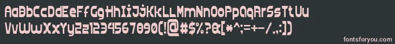 clear line 7 Font – Pink Fonts on Black Background