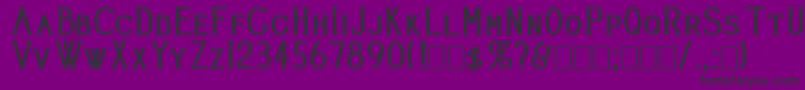 Cleavers Juvenia Heavy Font – Black Fonts on Purple Background