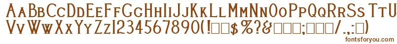Cleavers Juvenia Heavy Font – Brown Fonts on White Background