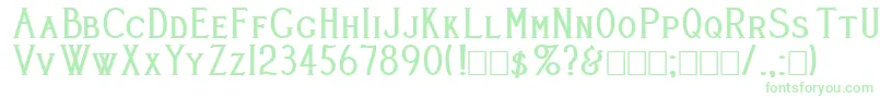 Cleavers Juvenia Heavy Font – Green Fonts on White Background