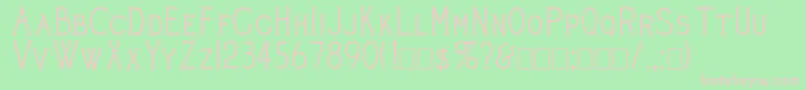 Cleavers Juvenia Font – Pink Fonts on Green Background