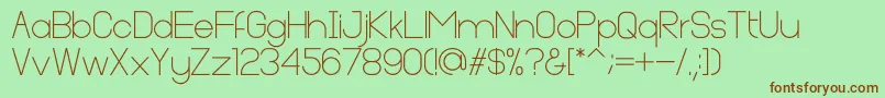 Cleon Demo Font – Brown Fonts on Green Background