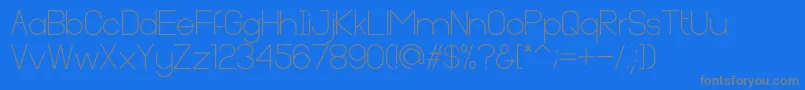 Cleon Demo Font – Gray Fonts on Blue Background