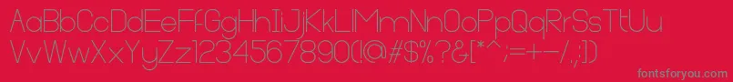 Cleon Demo Font – Gray Fonts on Red Background
