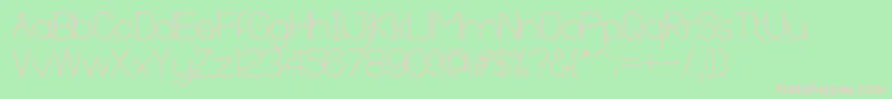 Cleon Demo Font – Pink Fonts on Green Background