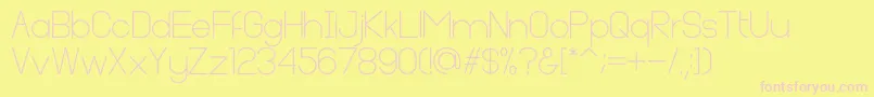 Cleon Demo Font – Pink Fonts on Yellow Background