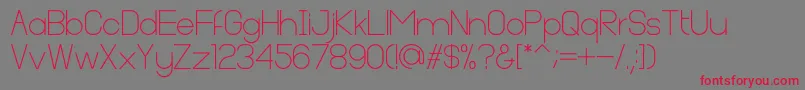 Cleon Demo-Schriftart – Rote Schriften auf grauem Hintergrund