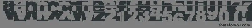 Fragmentum Font – Black Fonts on Gray Background