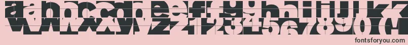 Fragmentum Font – Black Fonts on Pink Background