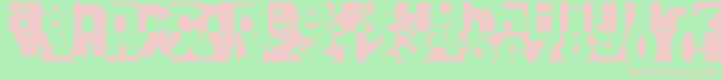 Fragmentum Font – Pink Fonts on Green Background