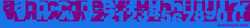 Fragmentum Font – Purple Fonts on Blue Background