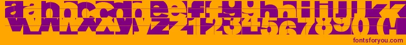 Fragmentum Font – Purple Fonts on Orange Background