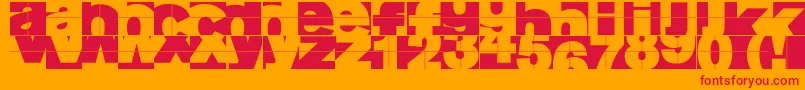 Fragmentum Font – Red Fonts on Orange Background