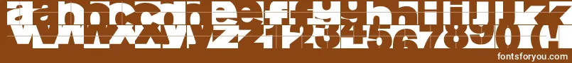 Fragmentum Font – White Fonts on Brown Background