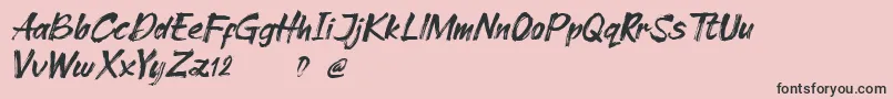 Cleopharta demo Font – Black Fonts on Pink Background