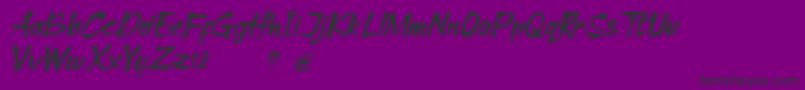 Cleopharta demo Font – Black Fonts on Purple Background