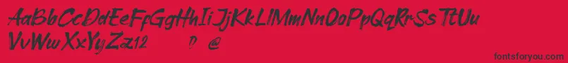 Cleopharta demo Font – Black Fonts on Red Background