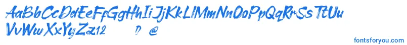 Cleopharta demo Font – Blue Fonts on White Background
