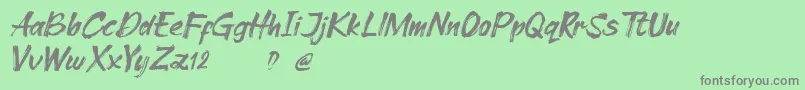 Cleopharta demo Font – Gray Fonts on Green Background