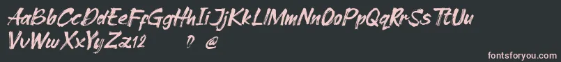 Cleopharta demo Font – Pink Fonts on Black Background
