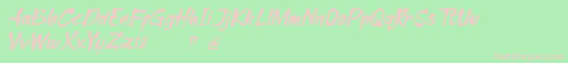 Cleopharta demo Font – Pink Fonts on Green Background