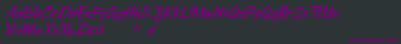 Cleopharta demo Font – Purple Fonts on Black Background