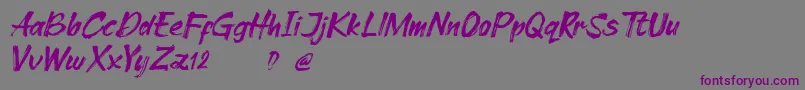Шрифт Cleopharta demo – фиолетовые шрифты на сером фоне