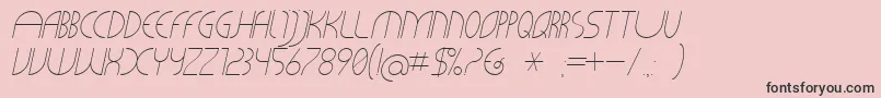 CLiCHE 21 Italic Font – Black Fonts on Pink Background